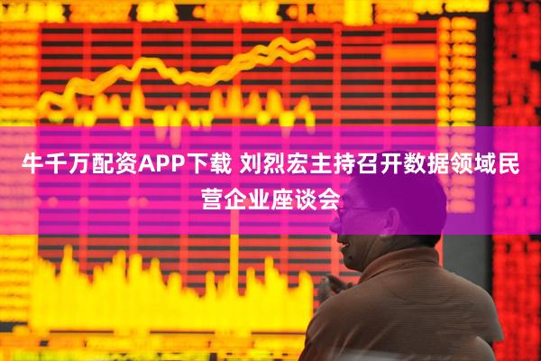 牛千万配资APP下载 刘烈宏主持召开数据领域民营企业座谈会